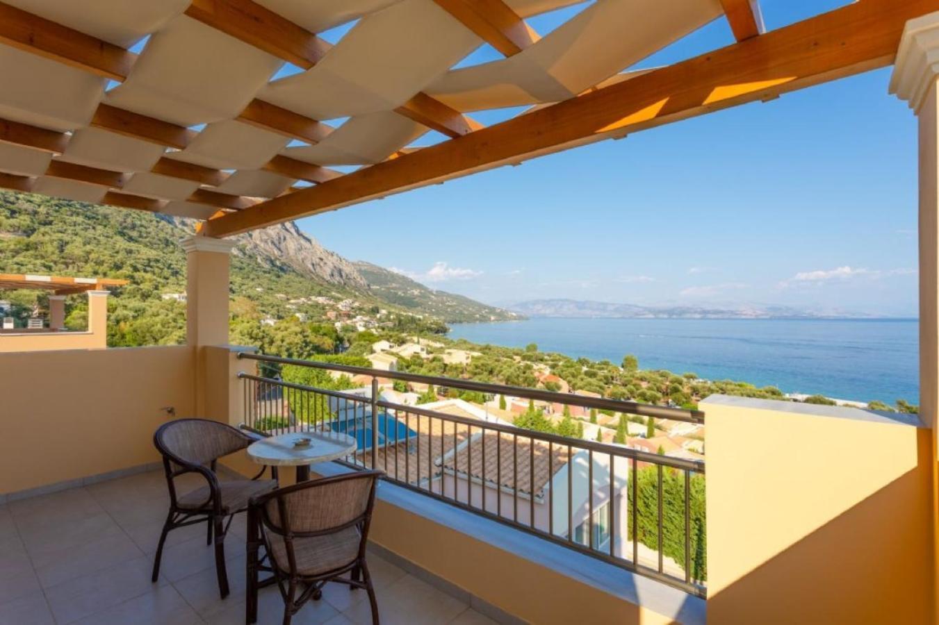 Corfu Sea View Villa - Aurora バルバティ エクステリア 写真
