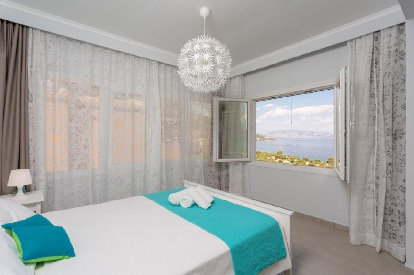Corfu Sea View Villa - Aurora バルバティ エクステリア 写真