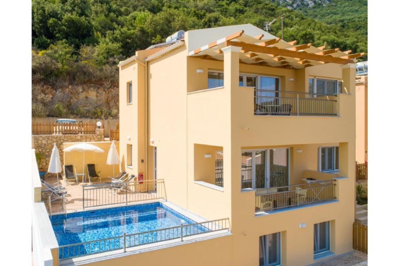 Corfu Sea View Villa - Aurora バルバティ エクステリア 写真