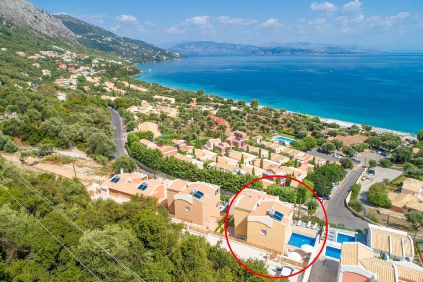 Corfu Sea View Villa - Aurora バルバティ エクステリア 写真