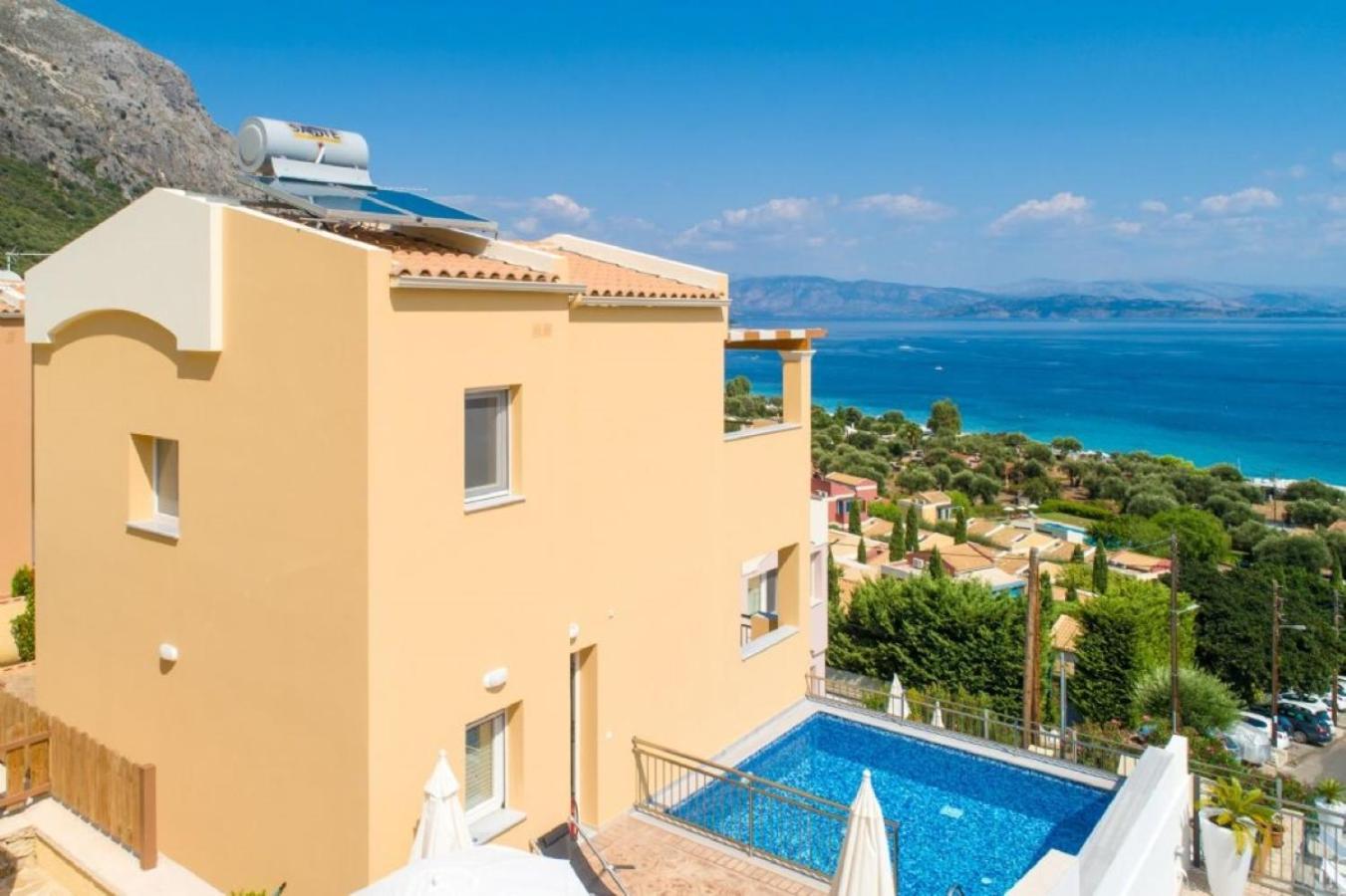 Corfu Sea View Villa - Aurora バルバティ エクステリア 写真