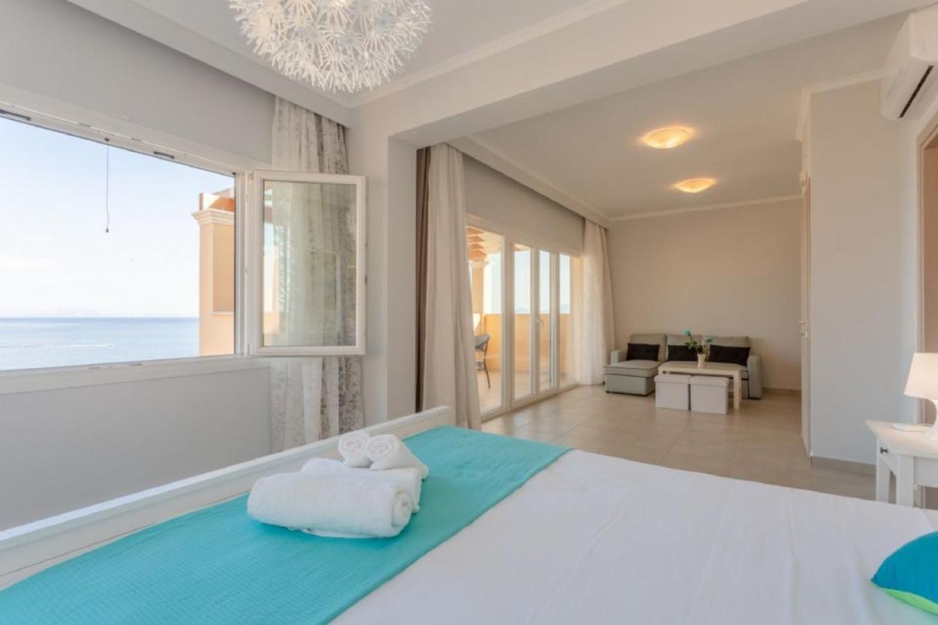 Corfu Sea View Villa - Aurora バルバティ エクステリア 写真