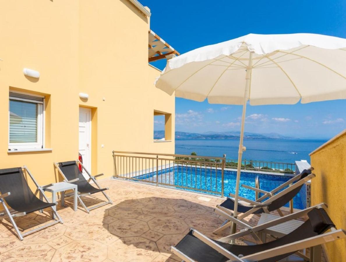 Corfu Sea View Villa - Aurora バルバティ エクステリア 写真