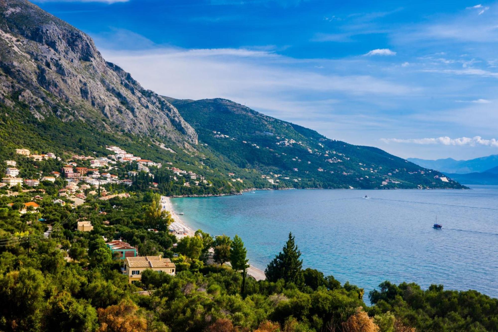 Corfu Sea View Villa - Aurora バルバティ エクステリア 写真